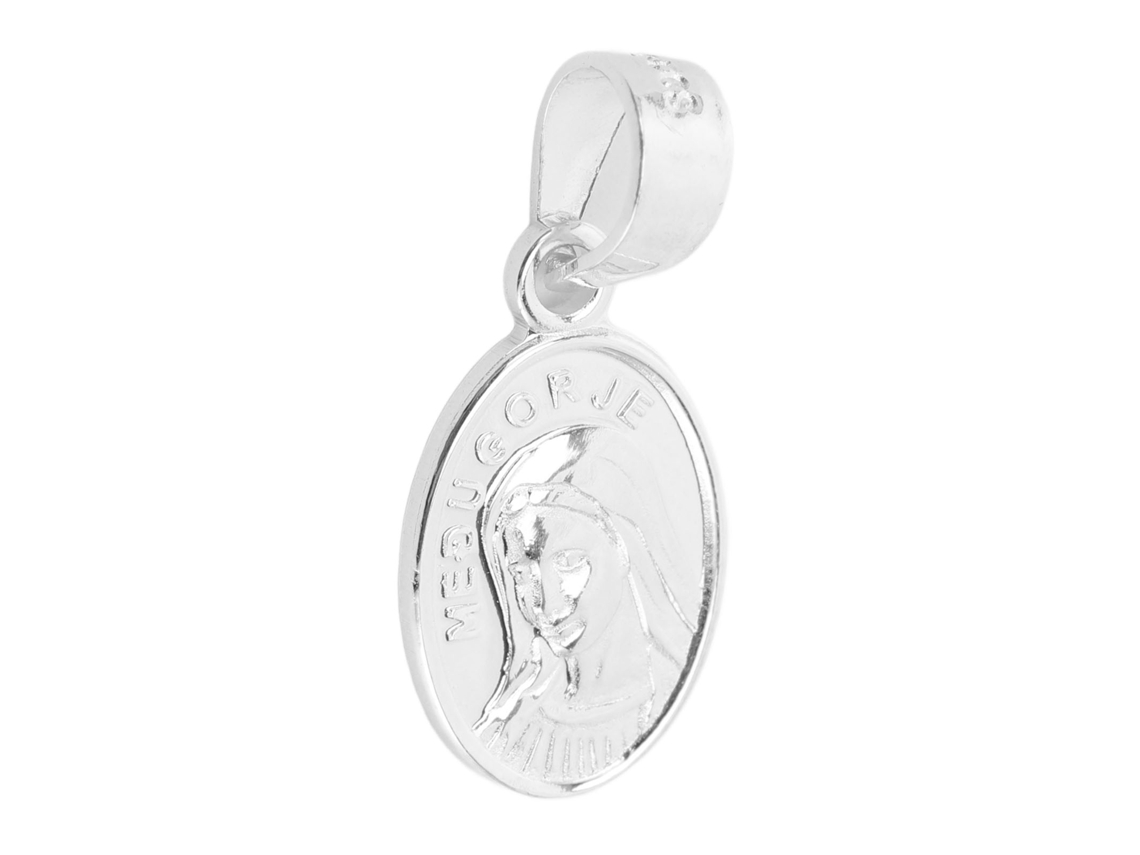 Colar de Prata 925 com Medalha de Maria Worten