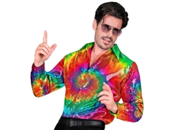 Fato de festa neon ou camisa com lantejoulas para homem