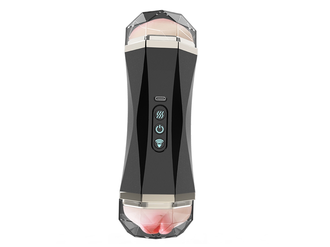 Copa De Masturbação Automática Para Homens Simulação De Boca Impermeável Preta