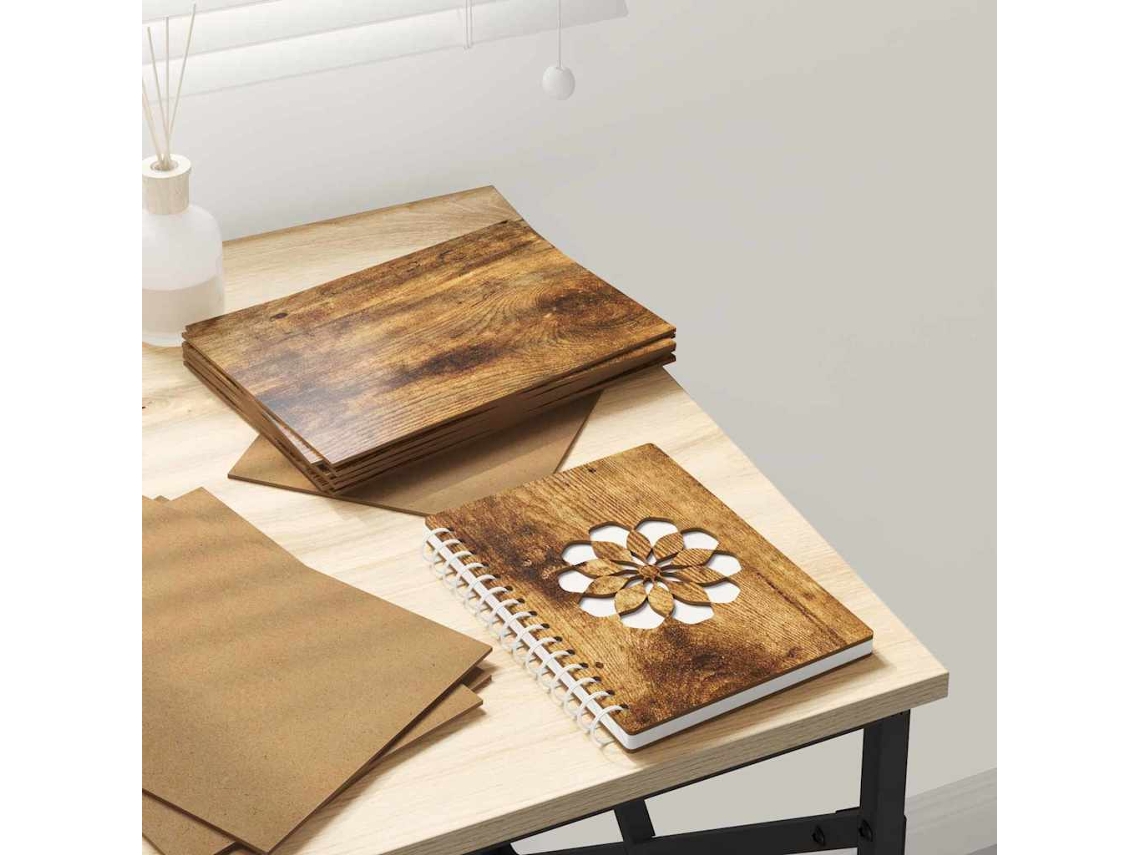 Vidaxl Painéis De Decoração 50 Unid. Carvalho Fumado 15 X 21 X 0,27 Cm