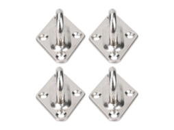Conjunto De 4 Ganchos Aço Inoxidável M6 M8 Para Montagem Em Teto Ou