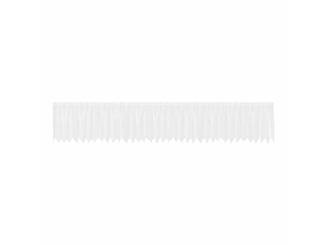 Conjunto 1 Cortina De Renda Vidaxl Branco Poliéster (120 X 900 Cm)