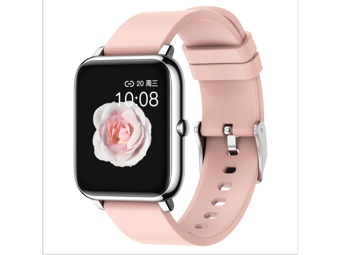 SHAH ARPAN P22 Relógio Inteligente Pulseira Esportiva Pressão Arterial Frequência Cardíaca Tela Sensível Ao Toque de Oxigênio no Sangue Rosa