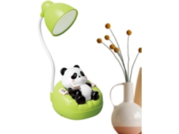 Luminária de Leitura Panda Criativa Com Gaveta Recarregável E