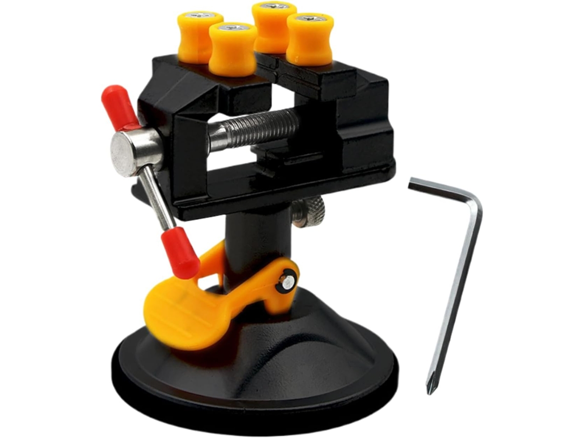 Torno Ajustável Com Pequena Ventosa Para Mesa
