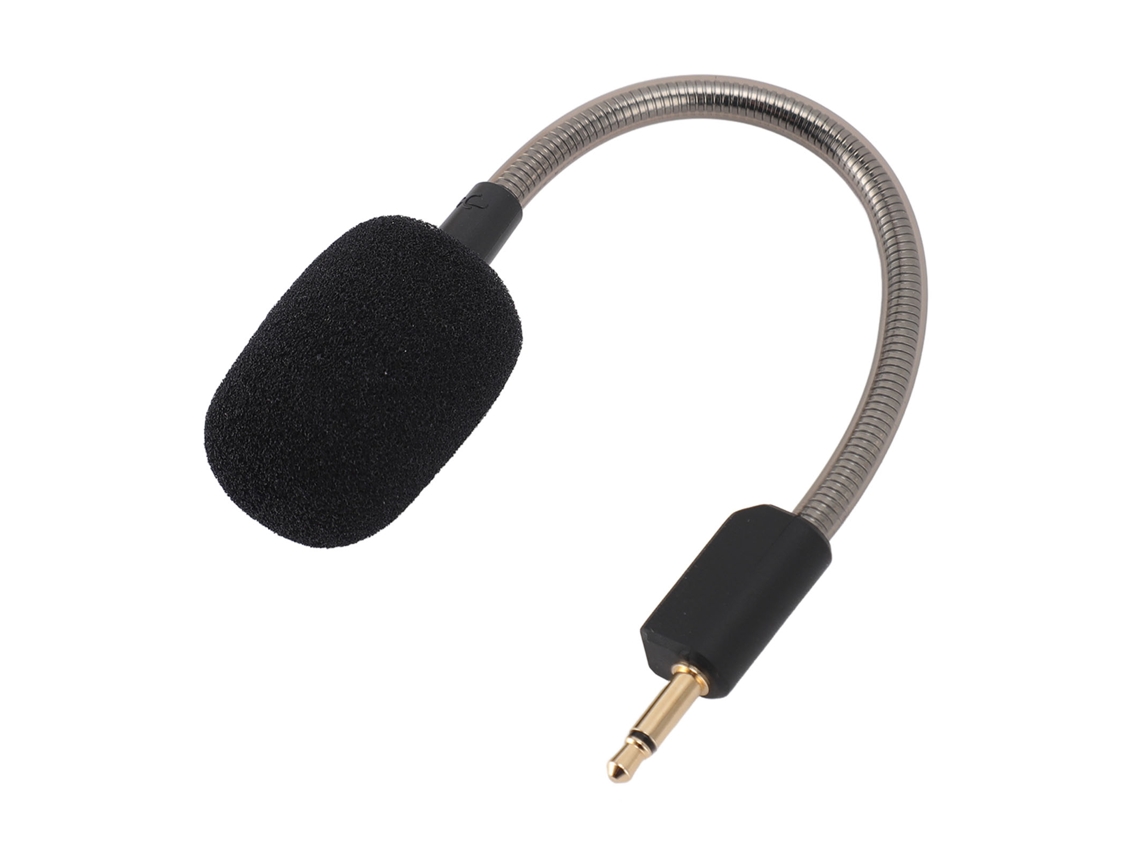 Mali microfone Removível para Headset Gamer Razer Blackshark V2 e V2 Pro com Plug 3.5mm Ouro e Braço Flexível