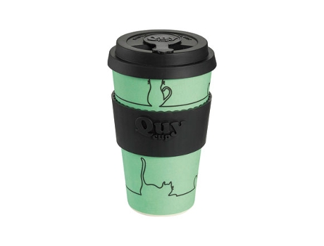 Copo QUY CUP Bambu Com Tampa (400 Ml)