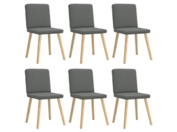Dining Chair, Dining Chairs Vidaxl Cinzeto Tecido (n/a)
