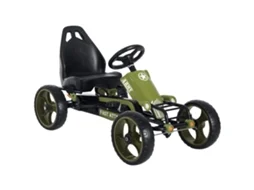 Carrinho De Pedal Infantil Freio Embreagem Assento Ajustável Verde