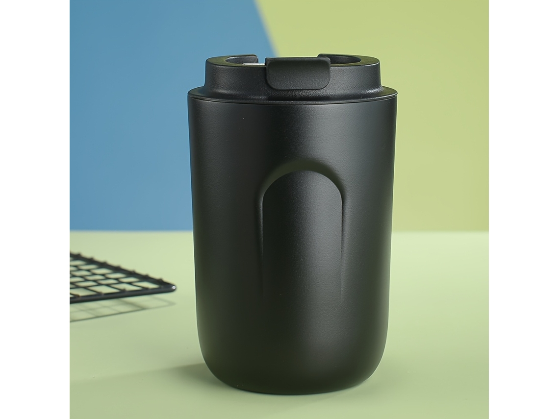 Caneca Portátil para Carro - de Café, Elegante Presente, Antiderrapante Durável, Acabamento Mate Recarregável Compacto Uso Doméstico STELASPLEN