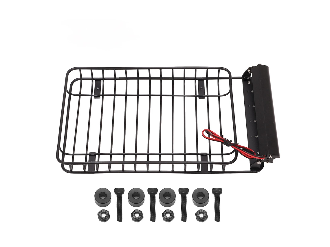 Suporte De Bagagem Para Carro Rc Qukaim Com Led Para Axial Scx10 90046, Acessórios Rcvayotoy