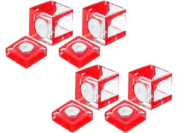 Conjunto Com 4 Fechos Magnéticos Invisíveis Autoadesivos