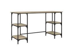 Secretária Metal/Derivados Madeira Carvalho Sonoma MAISON EXCLUSIVE (140x50x75 cm)