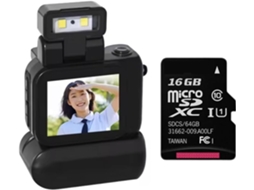 Mini Câmera Estilo SLR CMOS com Flash SFUSHOS