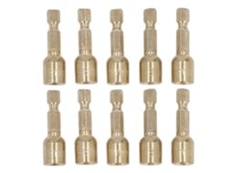 10 Peças Adaptador De Broca Hexagonal Magnético 1/4 Polegada, Portabrocas Extensível De 8mm Para Furadeira