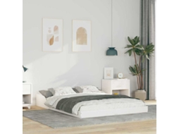 Vidaxl Estrutura Da Cama Branco 140 X 190 Cm
