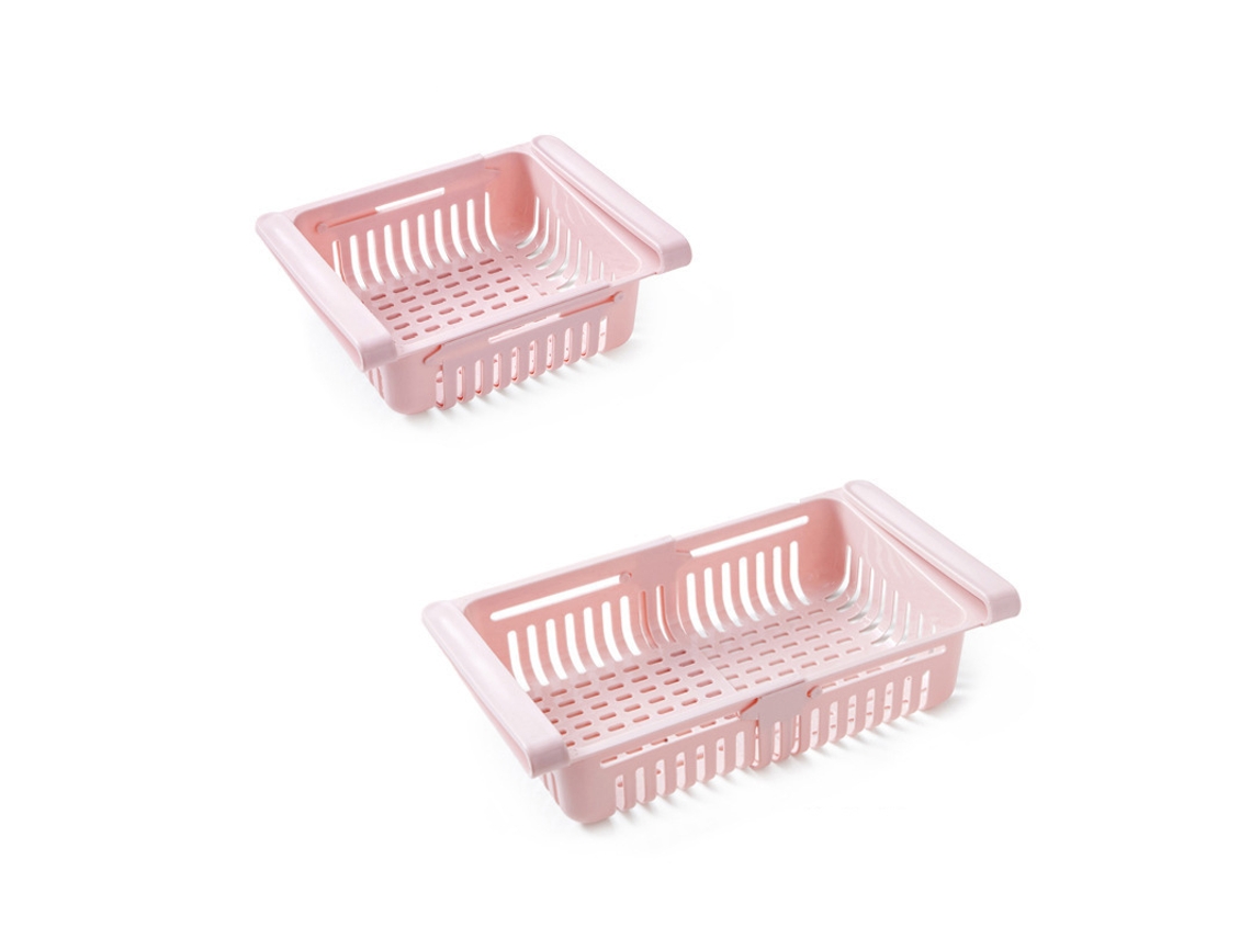 Organizador de Gaveta Retrátil para Refrigerador 20.5x16.4x7.6cm