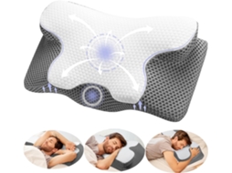 Bolsa cervical ergonômica Slowmoose em espuma viscoelástica para dormir de lado, de costas e de costas (Modelo 1 603413/10 cm)