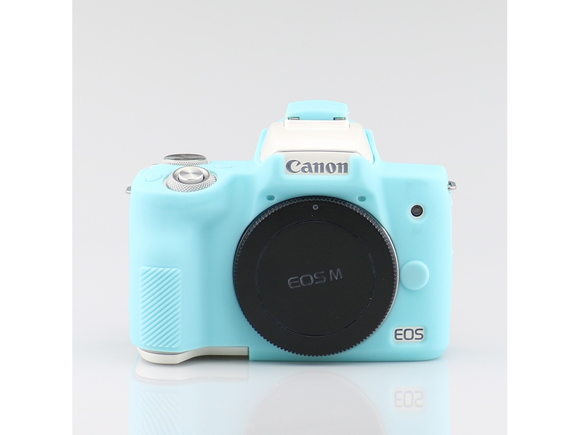 Capa para Canon Eos M50 Capa de Silicone para Câmera CUICH (azul)