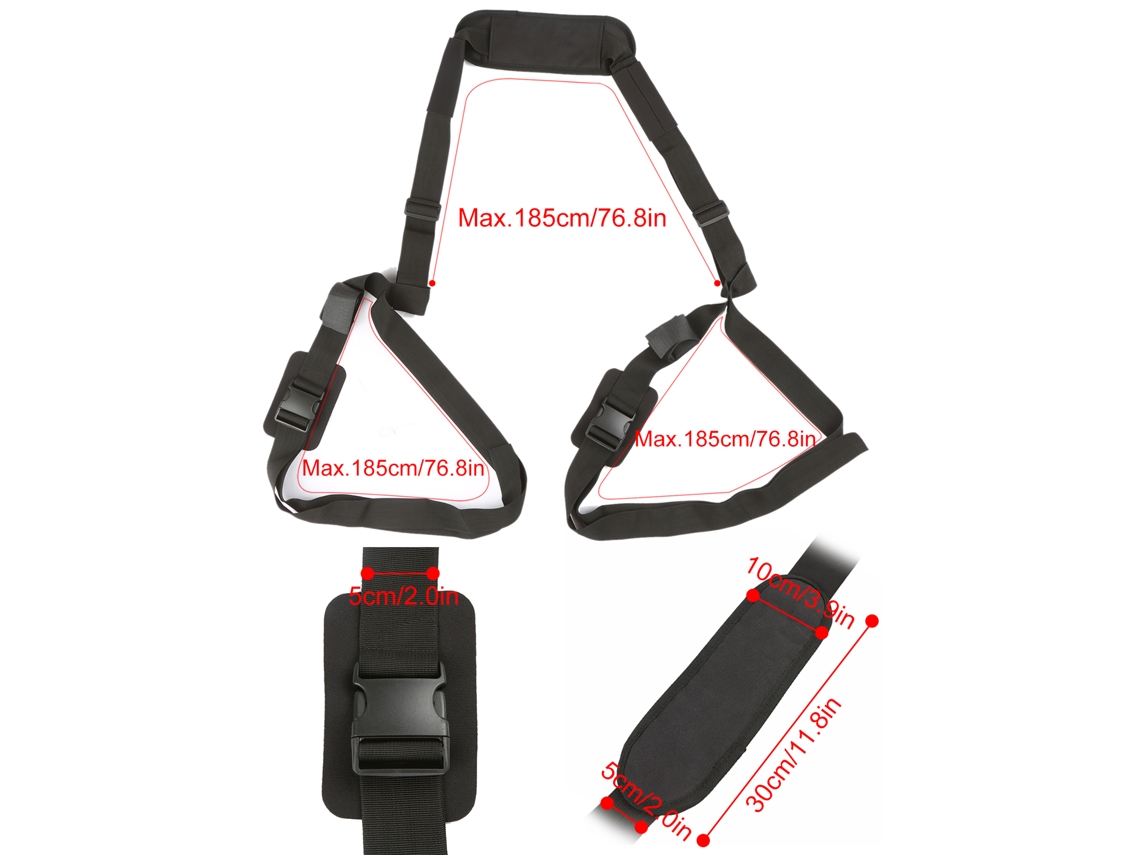 Mali cinto de Transporte Ajustável para Paddleboard Sup com Almofada para Longboard Surfboard Kayak