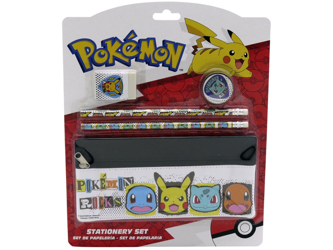 Conjunto De Artigos De Papelaria Pokémon