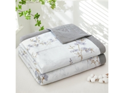 Colcha Acolchoada Fansu Capa de Cama Manta para Ar Condicionado Edredom Conjunto 100% Algodão Sofá com Estampa