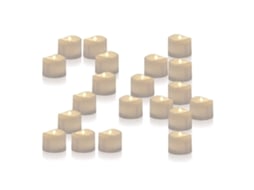 Velas Alimentadas Por Bateria 24 Luzes Led para Chá Velas Sem Chama para Casamentos Mesas Presentes Ao Ar Livre