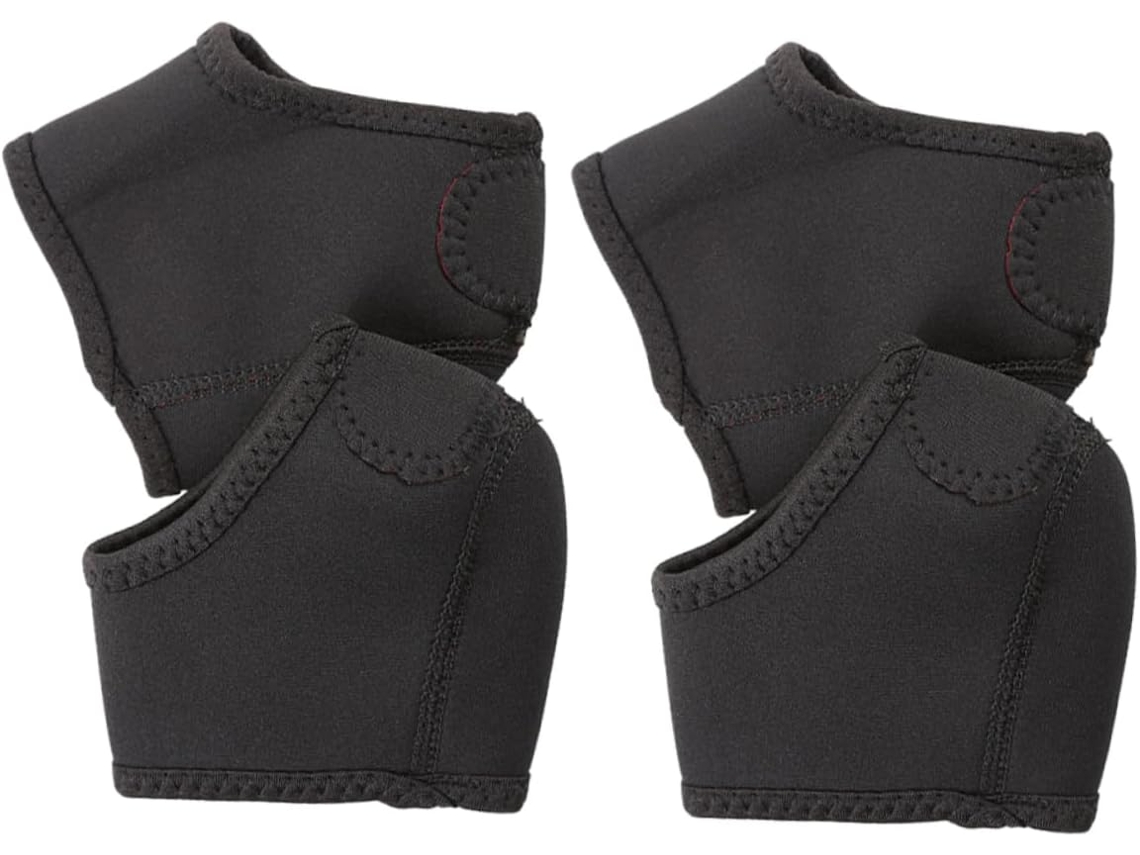 2 Pares De Protetores Calcanhar Para Adultos, Capas Protetoras Para Calcanhar, Absorvem Vibração, Costura Reforçada