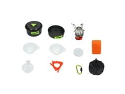 Conjunto de Panelas Camping Portátil Anti Queimaduras