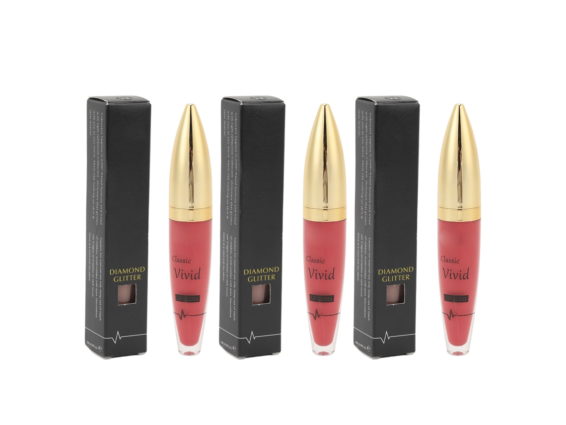3 unidades de Gloss Labial à Prova d'Água de Longa Duração 5ml, Hidratante e com Acabamento Matte para Maquiagem 04