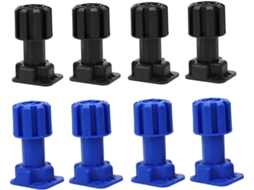 Mipcase Conjunto De 8 Pés Suporte Ajustáveis E Resistentes Para Móveis Cozinha Sapateiras