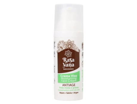 Facial antienvelhecimento para pele mista ou oleosa 50ml Rasayana Biocosmesi