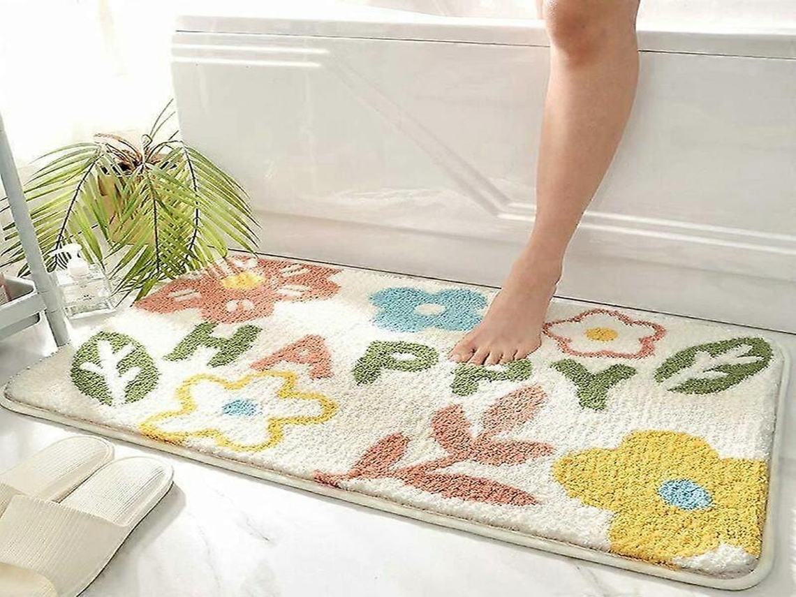 Lurelia Tapete Plantas 40x60cm Microfibra Tpe Lavável