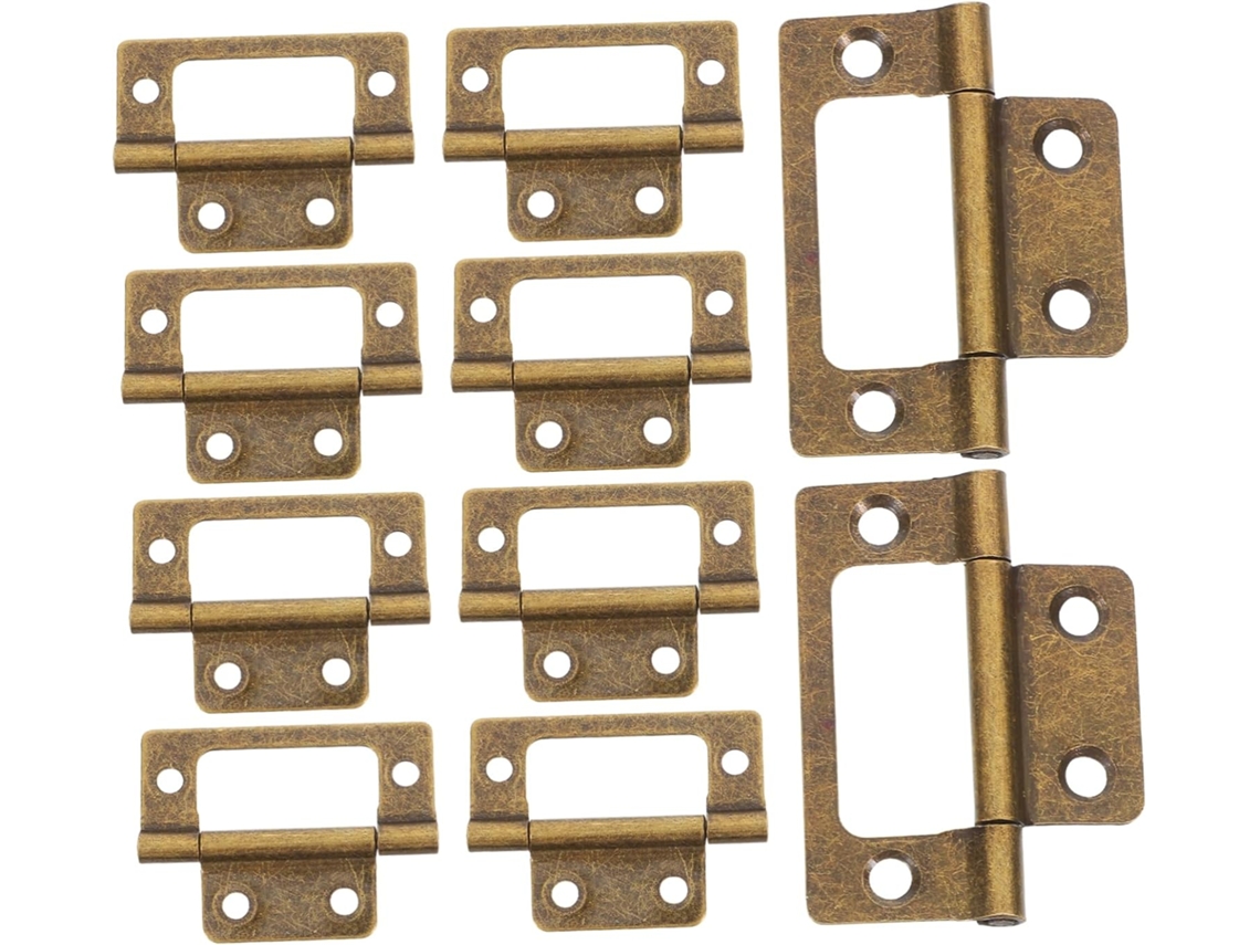Conjunto De 12 Dobradiças Vintage Reforçadas Para Portas Armário