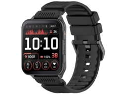 Bracelete para Garmin XIAOMOYU Venu X1 Silicone Fivela de Aço Preta Preta