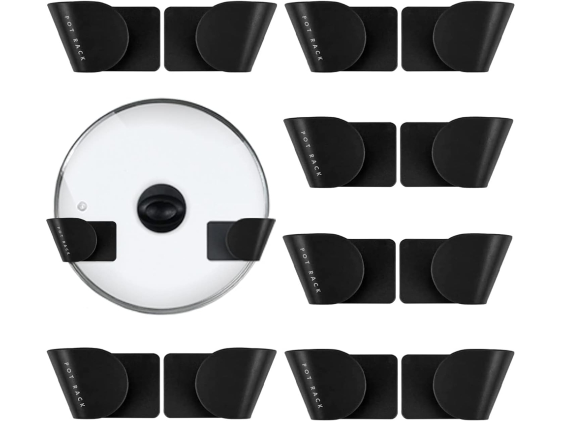 Ganchos de Porta Ajustáveis​​ para Portas Armário, Conjunto de 6 BRILVIBERA (preto)