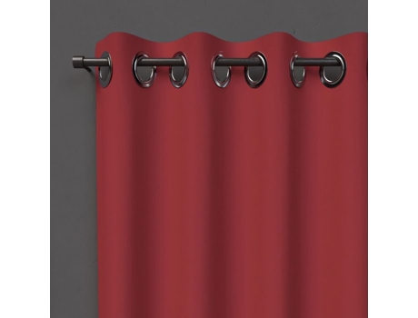Cortinado SOLEIL D OCRE Soleil Docre Blackout Poliéster Vermelho (140x180cm)