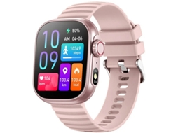 Relógio inteligente com chamadas Bluetooth, tela grande de 2,01 polegadas, monitor de frequência cardíaca, temperatura corporal, à prova d'água, fitness, LED Bestvite