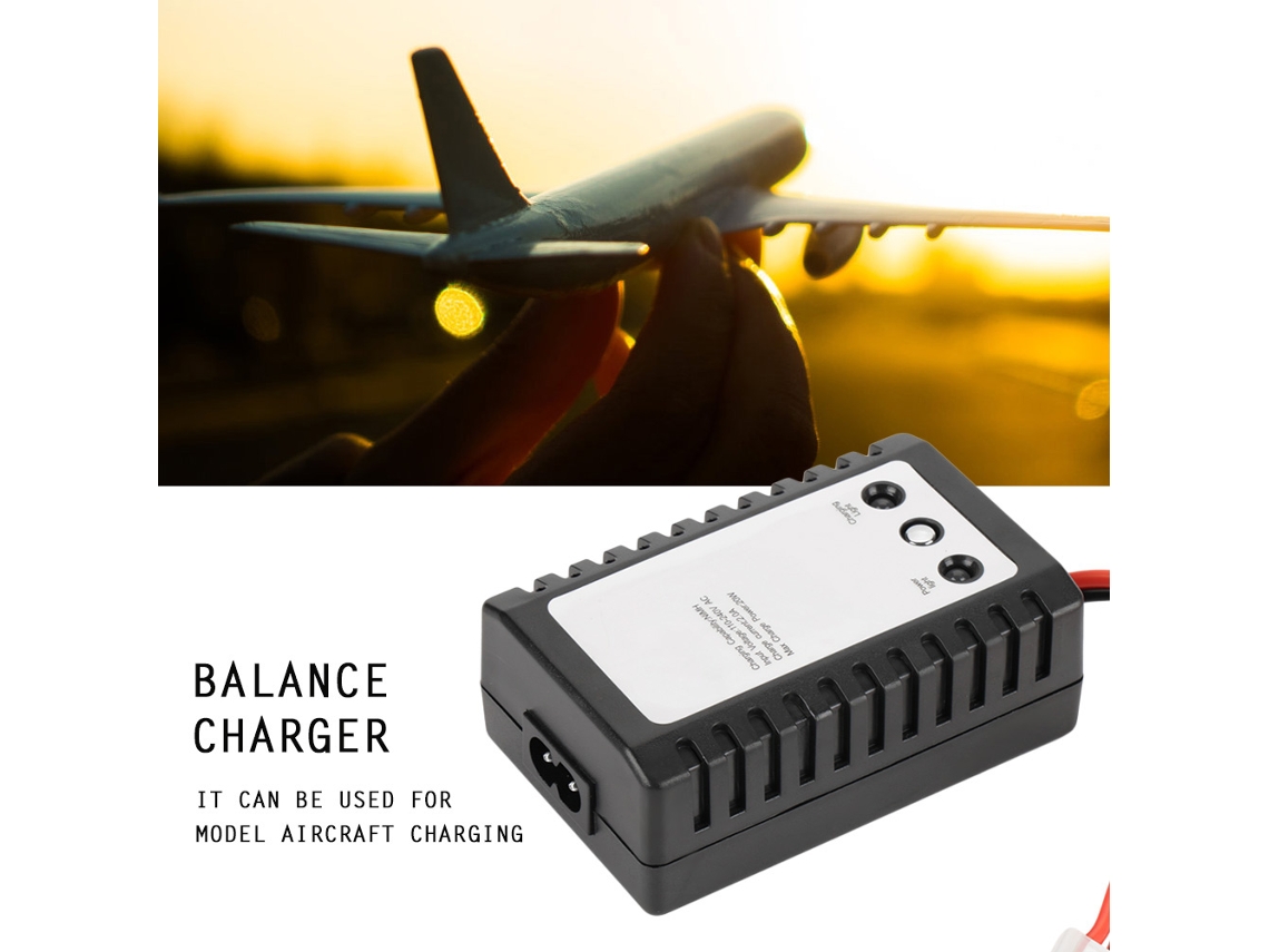 Cargador De Equilíbrio Para Baterías Nimh De Plástico, Adaptador De Corriente Ac Para Aviones Modelo (enchufe Eu)
