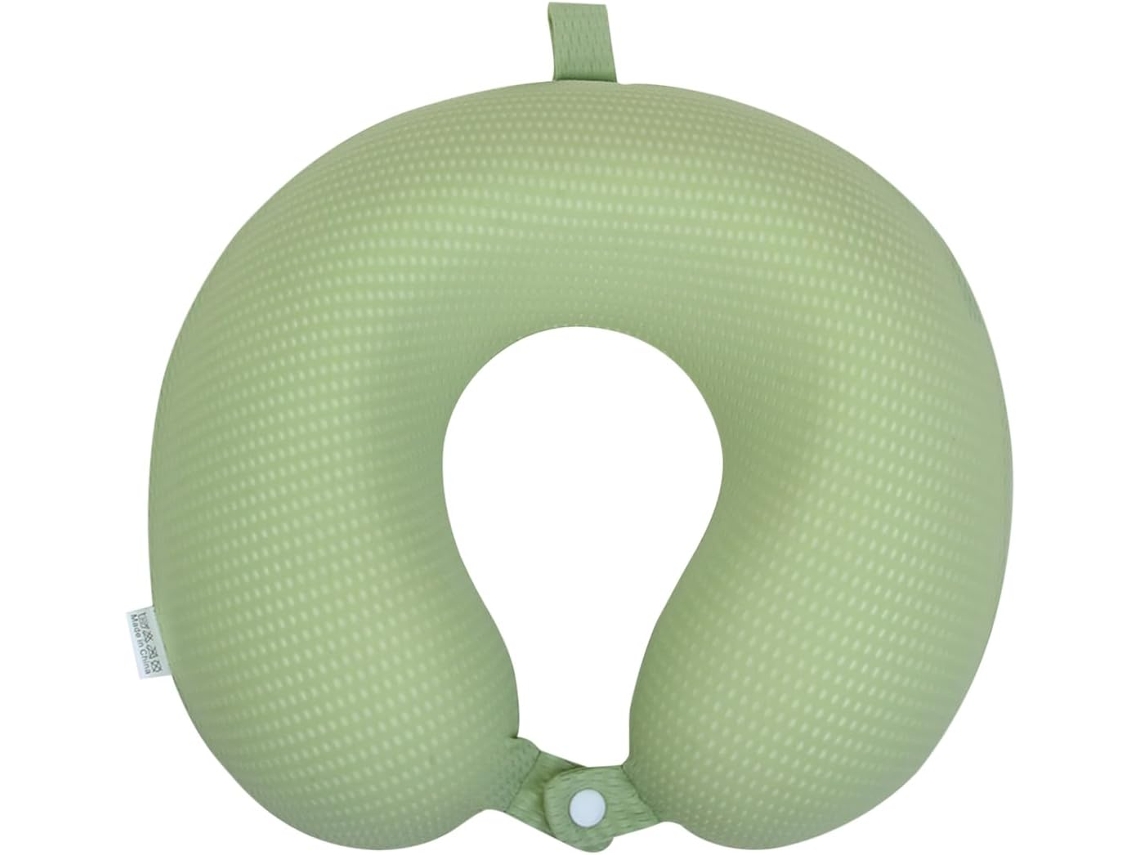 Travesseiro Cervical Para Viagem, Travesseiro De Viagem De Espuma Viscoelástica Formato U Para Suporte De Pescoço E Cabeça, Verde