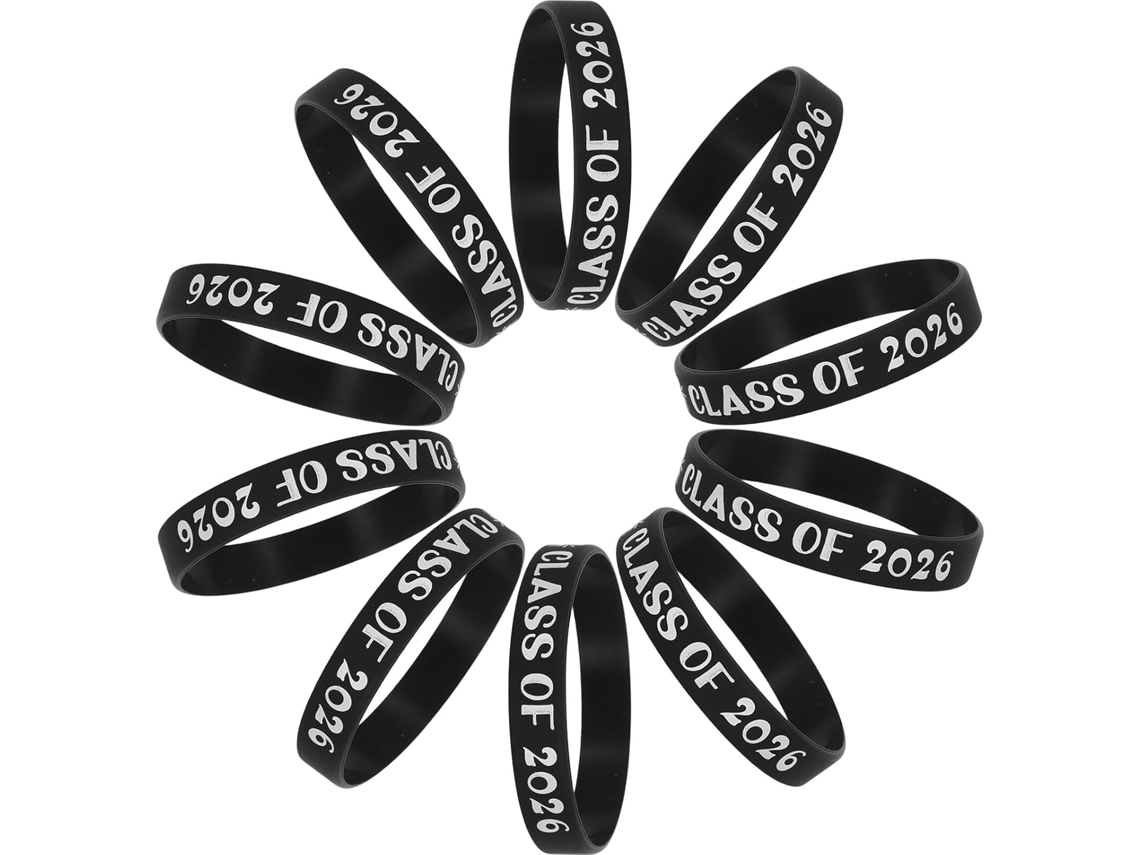 Pulseiras De Silicone Para Formatura, Para Homens E Mulheres Ergonômicas Acessório Durável Festas Comemorações