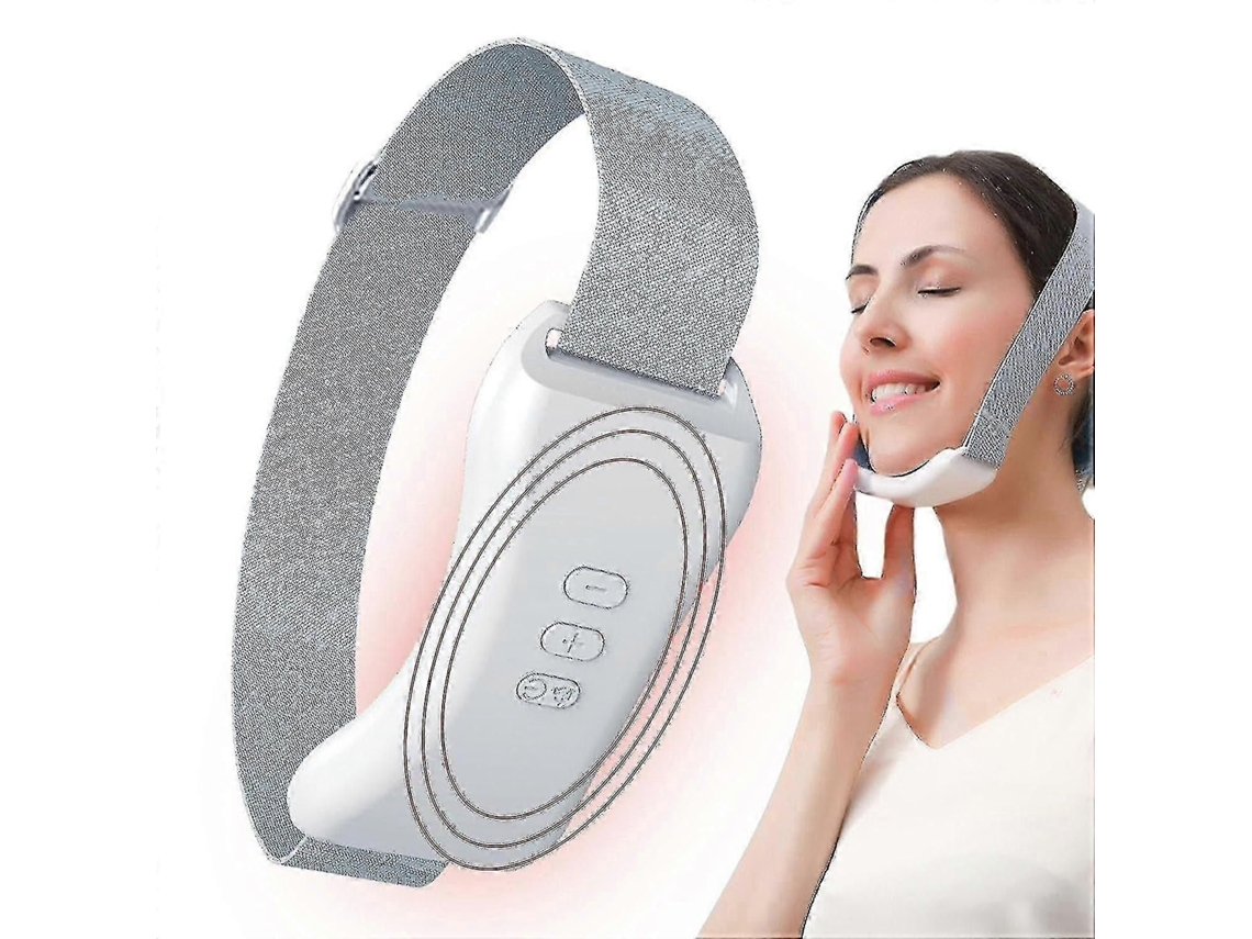 Massageador Elétrico Facial em Formato de V Aparelho Beleza com Microcorrente para Lifting Queixo Duplo GOKOCO