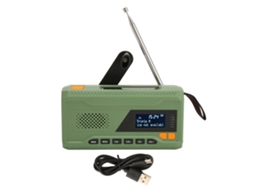 Rádio de Emergência LAXISCREED com Manivela Solar Bluetooth