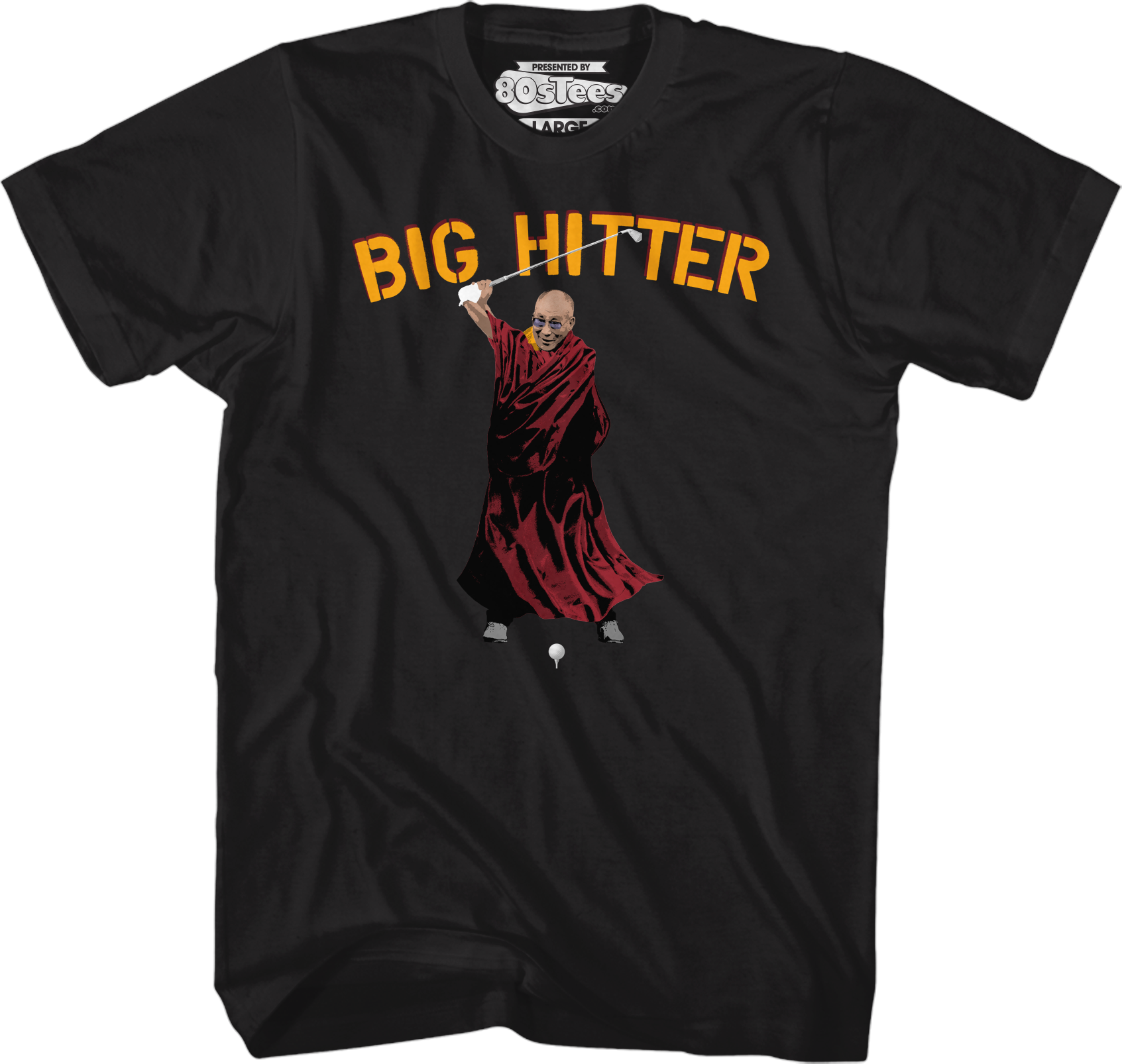 T-Shirt Unissexo DEEPSTONE Big Hitter The Lama Caddyshack Preto S