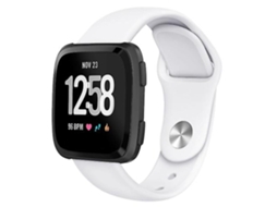Lurelia Pulseira De Silicone Branca Cor Sólida, Compatível Com Fitbit Versa 2// Lite
