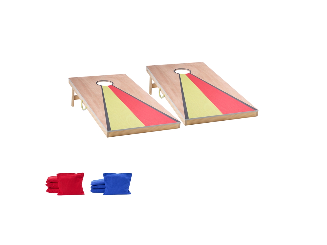 Jogo De Cornhole Portátil Succebuy Madeira 8 Sacos Feijões 1200 X 600 X 51 Mm