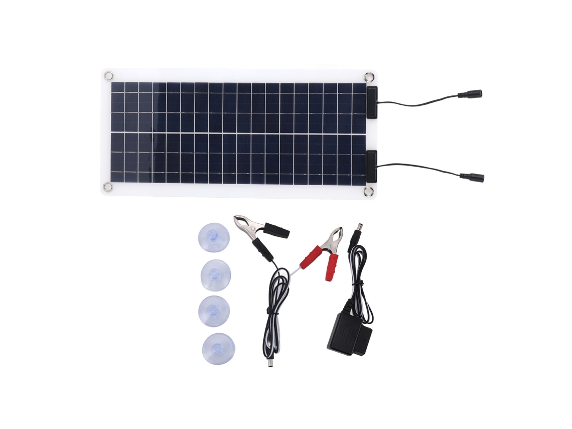 Kit Carregador Solar 30w Portátil Painel de Silício Monocristalino com Carregador Obd | S/MARCA