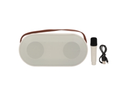 Microfone altavoz Bluetooth S/MARCA, portátil, com luz ambiente, bateria 500mah, para festas