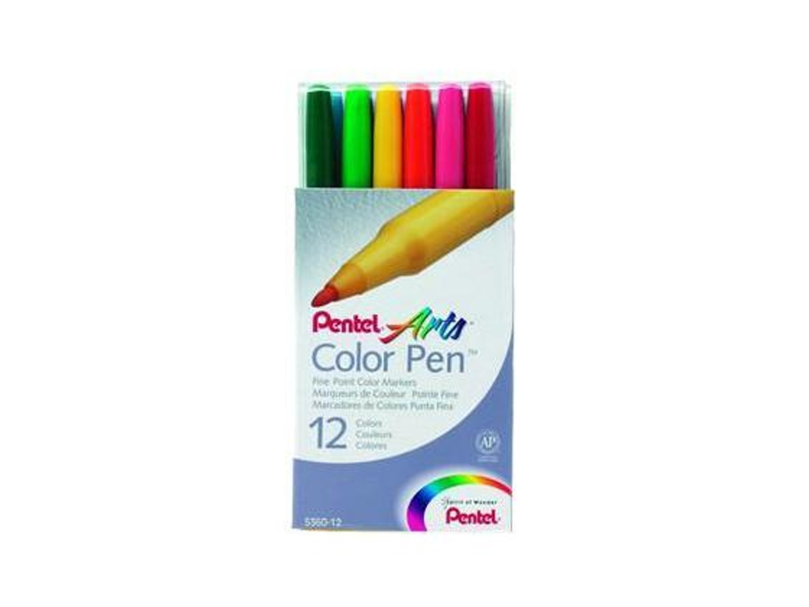 Marcador Pentel S360 Feltro Carteira C/12