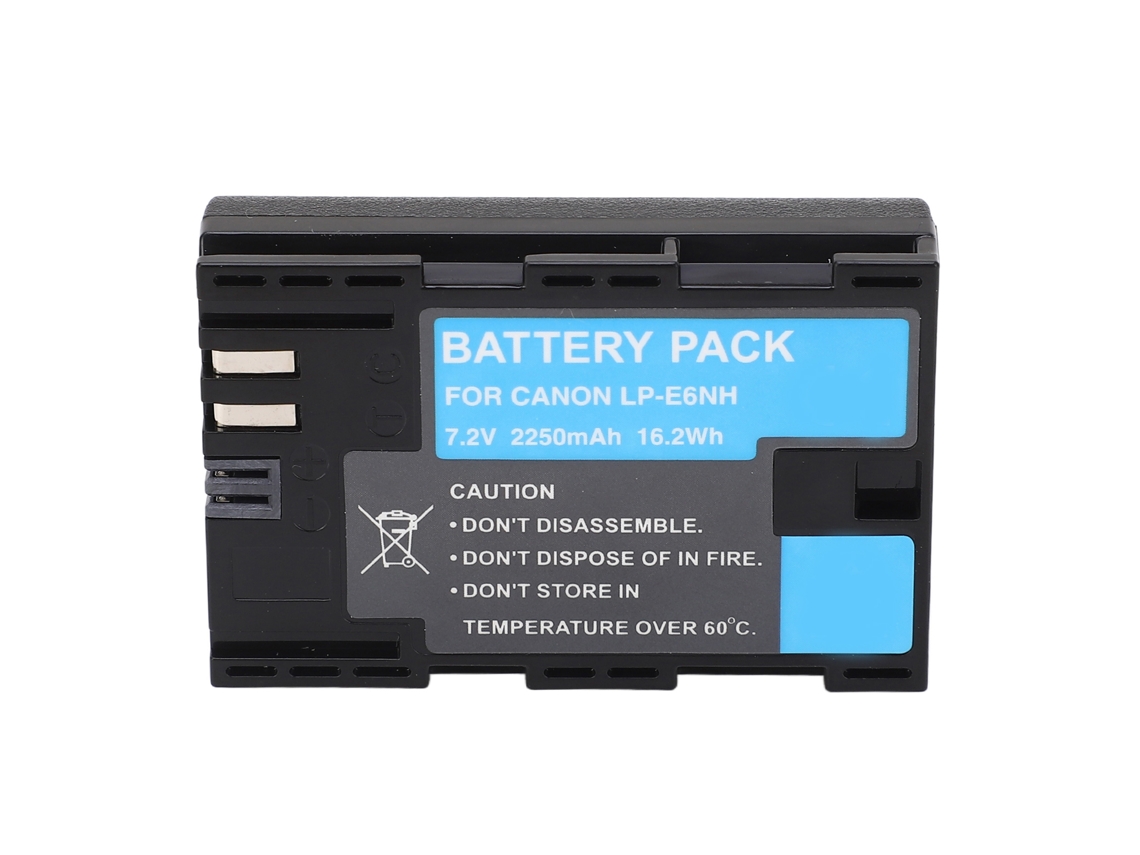 Bateria Recarregável Lp E6nh 2250mah Para Câmeras R5 R6 90d 60d 70d 80d 5d Ii Iii Iv 5ds 6d Ii 7d Mark Ii